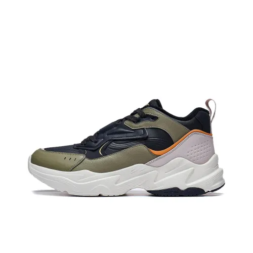 LINING Defender Casual MID Топ Черный Зеленый Мужской