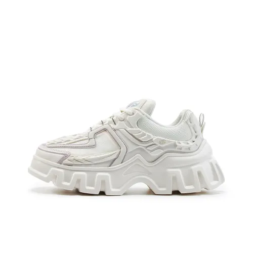 OGR Gravity Mecha Collection 2,0 Low Топ Кроссовки с Толстой Подошвой Унисекс Glazed White