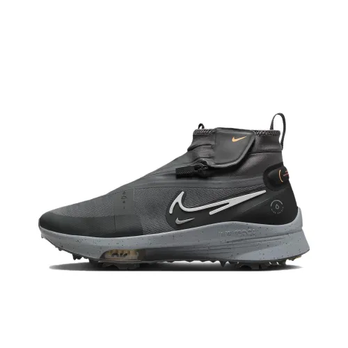 Nike Air Zoom Infinity Slip-resistant High Top Golf Shoes Unisex Gray Black Найк Эйр Зум Инфинити Антислип Высокие Кеды для гольфа Унисекс Серый Черный