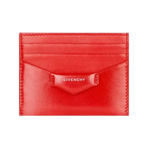 Givenchy Телячья кожа Держатель для карт Стандартный Женский Красный Светло-розовый