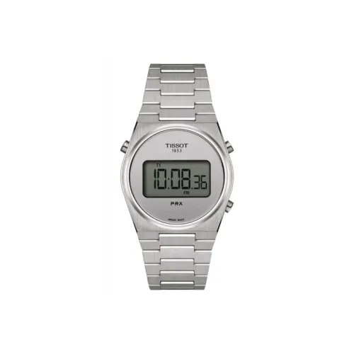 Tissot Quartz Movement Унисекс PRX Super Player Series Часы 35 мм Серебряные