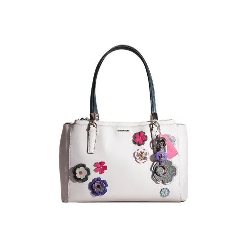 COACH Christie Кожа Сумка через плечо Сумка Маленькая Женская Белая