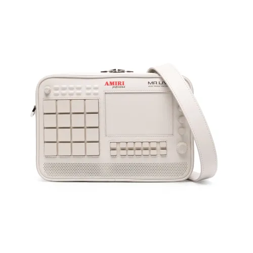 AMIRI Телячья кожа Курьерская сумка Сумка через плечо Сумка на плечо Мужская Белая