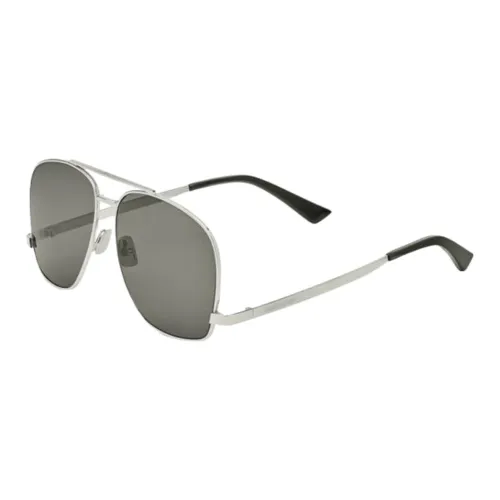 SAINT LAURENT Металл Aviator Солнцезащитные очки Мужские Silver
