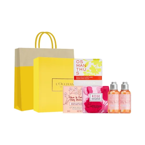 L'OCCITANE Вишневый цветок Розовый Сердце Облако Лорел Аромат Наборы для ухода Чистка Увлажняющий