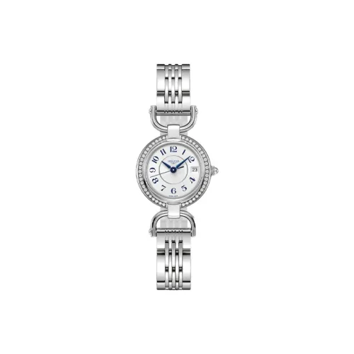 LONGINES Rider Collection Кварцевый механизм Женские часы 26 мм Белый циферблат Корпус из нержавеющей стали Ремешок из нержавеющей стали