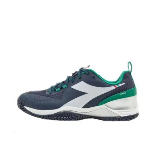 DIADORA Беговые кроссовки Низкие Синие Зеленые Мужские