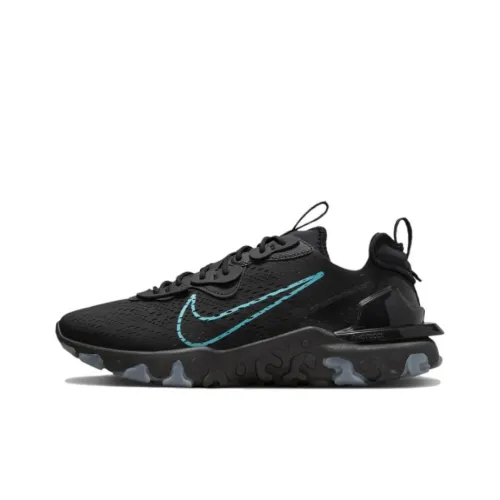 Nike React Vision Slip-Resistant Abrasion-Resistant Low Top Casual Shoes Men's Black Найк React Vision противоскользящий устойчивый к истиранию низкий топ повседневная обувь мужской черный