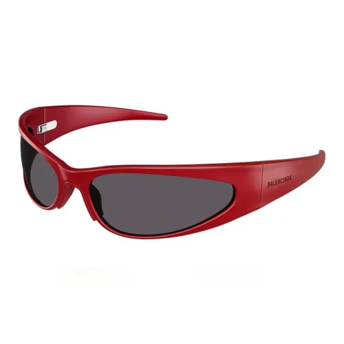 Balenciaga Металл Нерегулярная форма Солнцезащитные очки Мужской Красный