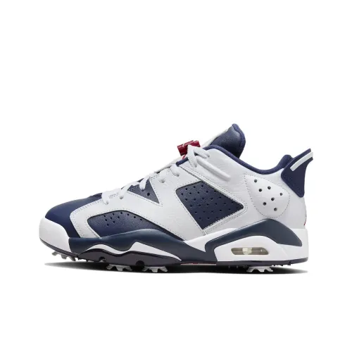 Jordan Air Jordan 6 Low GOLF 'Olympic' MID Топ Винтажные баскетбольные кроссовки Мужской Синий Белый