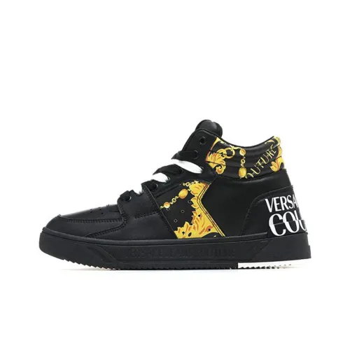 VERSACE JEANS Couture Высокие Кроссовки для скейтбординга Женские Черные