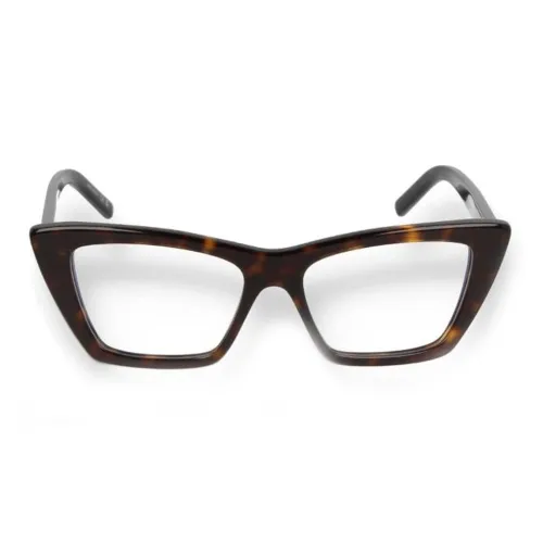 SAINT LAURENT Ацетат Нерегулярная форма Оправы для очков Женские Коричневый