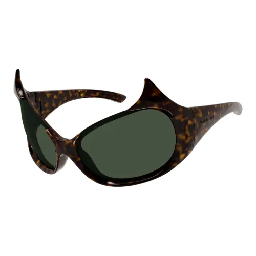 Balenciaga Ацетат Нерегулярная форма Солнцезащитные очки Мужской Коричневый