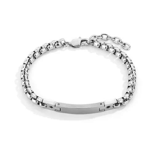 ENFANTIN Титановый стальной браслет унисекс серебряный черный