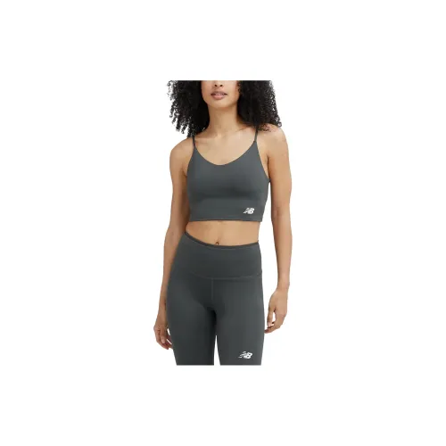 New Balance Essentials Наследственный серый Женские Бюстгальтеры