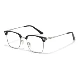 Яркий черный, серебристый