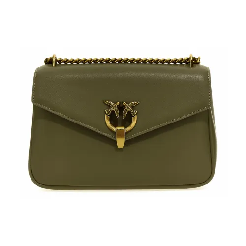 PINKO Телячья кожа Сумка через плечо Сумка на плечо Женская Армейский зеленый