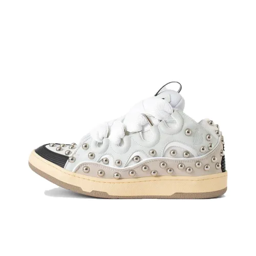 Lanvin Низкие кроссовки для скейтбординга Мужские Белые