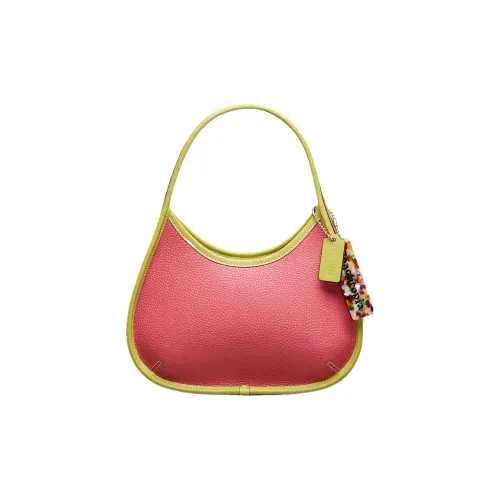 COACH Ergo Сумка из переработанной кожи с пэчворком плечо сумка через плечо женская арбузно-розовый красный и зеленый