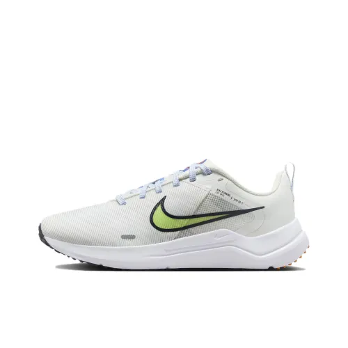 Nike Downshifter 12 Slip-Resistant Low Top Беговые кроссовки Женские Белый Бежевый Зеленый