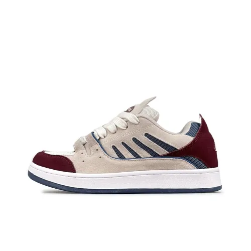 LuzaoT SUPER DRAG Устойчивые к истиранию противоскользящие низкие кеды для скейтбординга унисекс агатово-серый