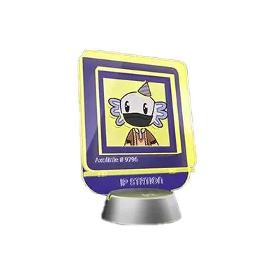 IP XIAOZHAN NFT BOC Неон SHINE Неон Светящийся AXOLITTLES Кристальный Коллекционный Слепые коробки Один Mystery Коробка Целая коробка 4 шт