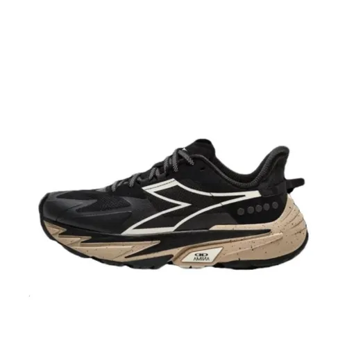 DIADORA Беговые кроссовки MID Топ Черный Желтый Мужской