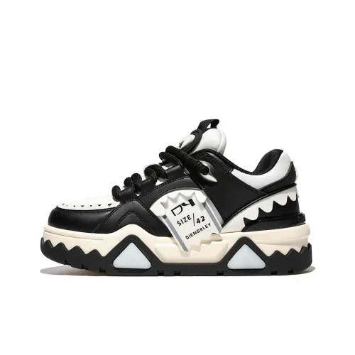 DY Красный глаз Коллекция Пухлые туфли Унисекс Черный белый