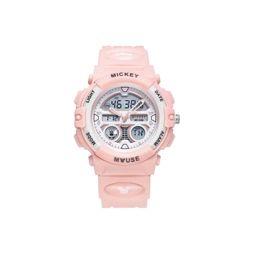Disney Mickey Series Электронный механизм Силиконовый ремешок Часы Женские Белый циферблат MK 15155P