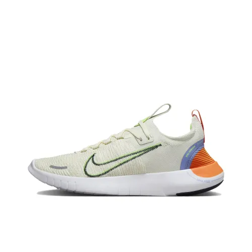 Nike Free RN Low Топ Беговые кроссовки Женские Экрю