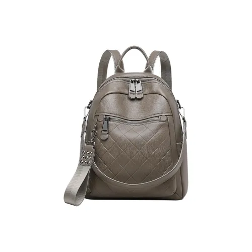 Espin Натуральная кожа Рюкзак Большой Женский Черный Светлый Кофейный Коричневый