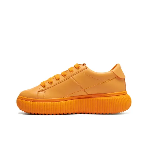 Onitsuka Tiger OTIGER COURT Низкие Кроссовки для скейтбординга Женские Оранжевые