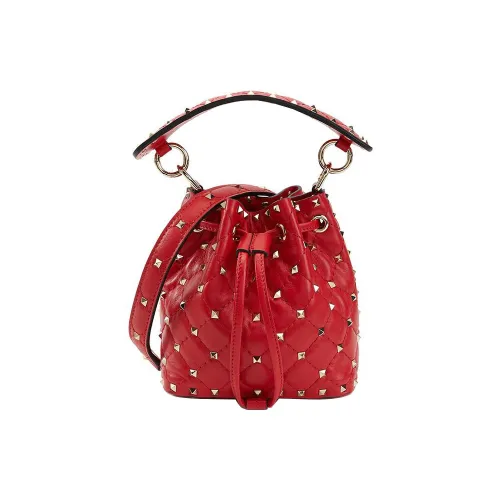 Valentino Коровья кожа Ведрообразная сумка Сумка через плечо Сумка обычная Женская Красная