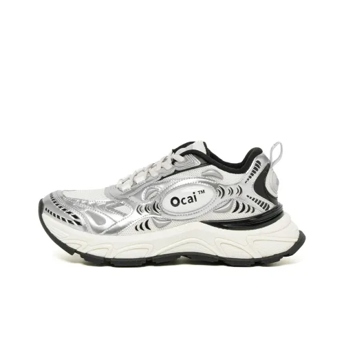 Ocai Runtech3,0 Беговые кроссовки Низкий топ Лунный свет Серебристый Унисекс