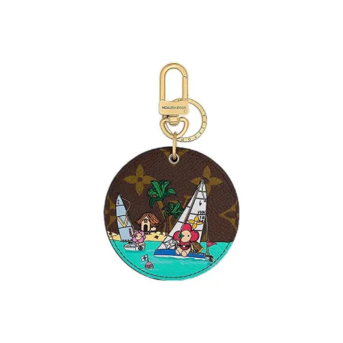 LOUIS VUITTON Монограмма Покрытый холст Подвеска Ключница Сумка Аксессуар Женский Многоцветный