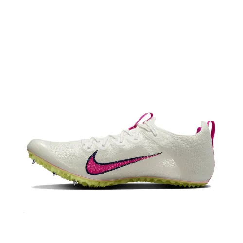 Nike Superfly Elite 2 Устойчивый к истиранию Низкий Топ Спринт Беговые кроссовки Унисекс Белый Розовый