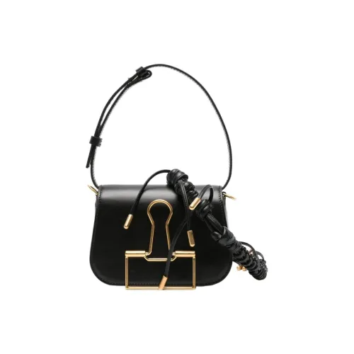 Off Белый Телячья кожа Сумка Сумка через плечо Женская Черная