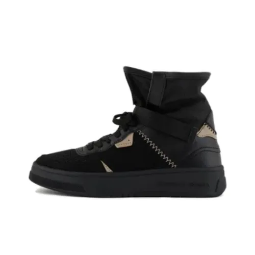 ARMANI EXCHANGE Высокие Кроссовки для скейтбординга Женские Черные