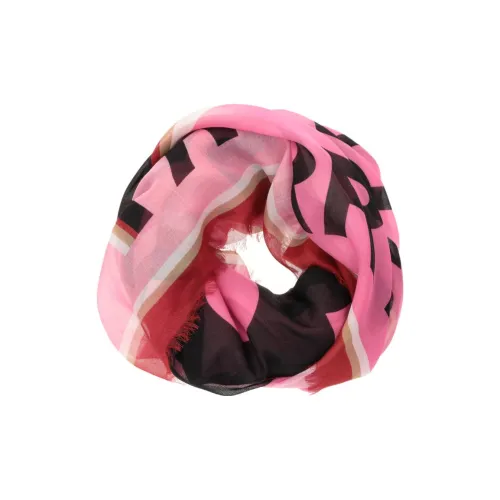 Шарфы из шелка Burberry унисекс розовые