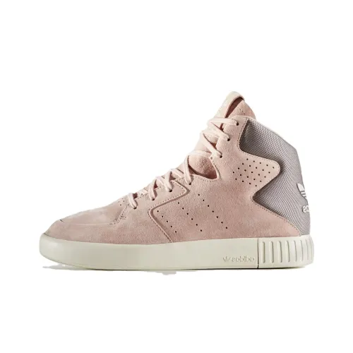 Adidas Originals Tubular Амортизация Износостойкий MID Топ Скейтборд Кроссовки Женские Светло-розовые