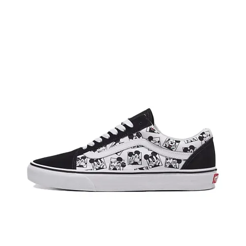 Disney x Vans Old Skool Термические Износостойкие Низкие Кроссовки для Скейтбординга Унисекс Черные