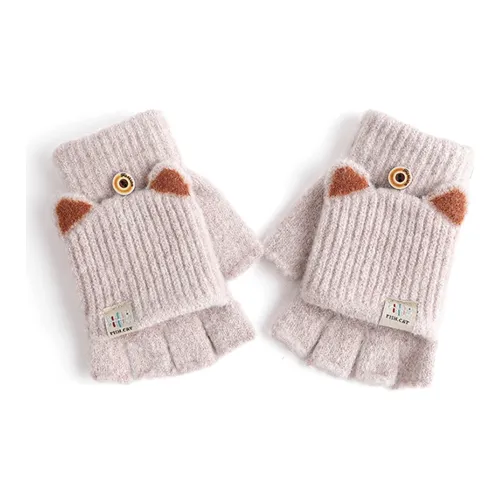 YOUYOULAN Полиэстеровый трикотаж Перчатки Женские