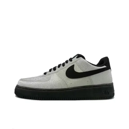 Nike Air Force 1 Амортизация устойчивость к истиранию дышащие низкий верх кроссовки для скейтбординга мужские металлический серебристый