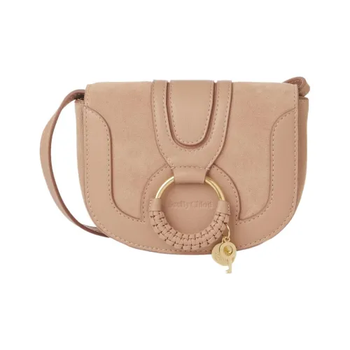 See By Chloe Hana Корова крупнозернистая текстура кожа And замша корова кожа плечо сумка мини женская розовый