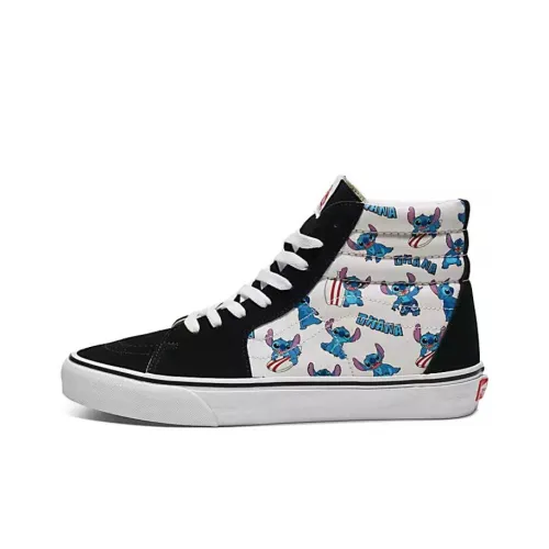 Disney x Vans SK8 High Топ Скейтборд Кроссовки Унисекс Черный