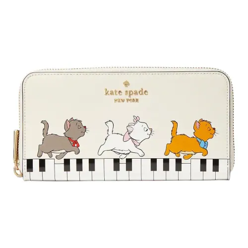 Kate Spade Кожа Мелочь Кошелек Большой Women's White