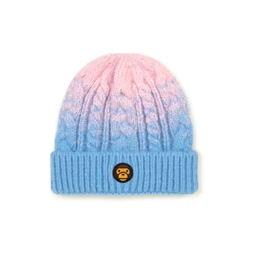 Aape Акриловая трикотажная ткань Шапка-бини Унисекс Синий Розовый
