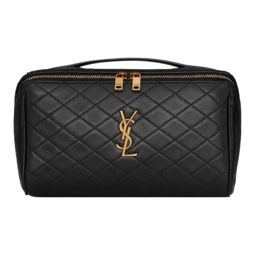 SAINT LAURENT Gaby Овчина Косметичка Стандартная Женская Черная