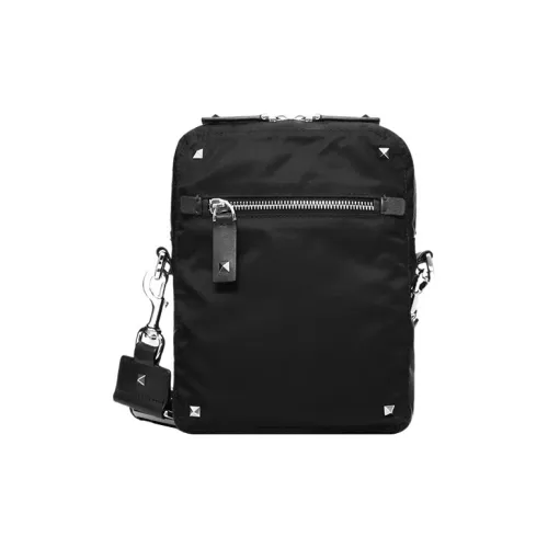 Valentino Нейлоновая Сумка через плечо Маленькая Мужская Черная