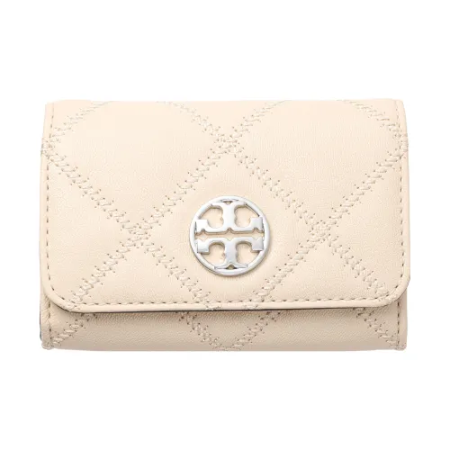 TORY BURCH Кожа Держатель для карт кошелек Женский Белый